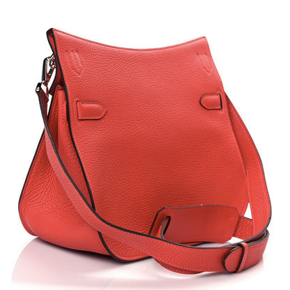 Hermes Taurillon Clemence Jypsiere 28 Rouge Pivoine 2 of 10