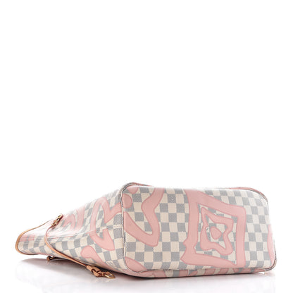 Louis Vuitton Damier Azur Tahitienne Neverfull MM 4 of 17
