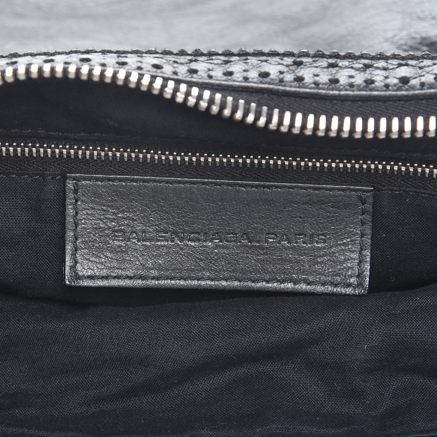 Balenciaga Agneau Giant Brogues Hardware Day Hobo Black 6 of 7