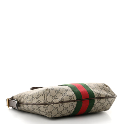 Gucci GG Supreme Monogram Web Small Ophidia Half Moon Hobo Brown 4 of 12