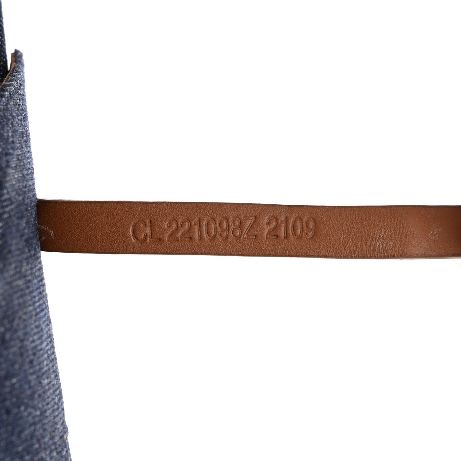 Hermes Denim Carlotta Mules 38 Bleu Brut Gold 6 of 9