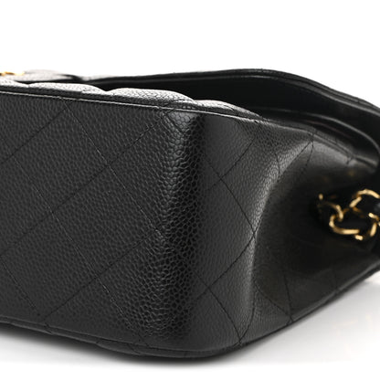 Chanel Caviar Quilted Jumbo Double Flap Black 19 of 19