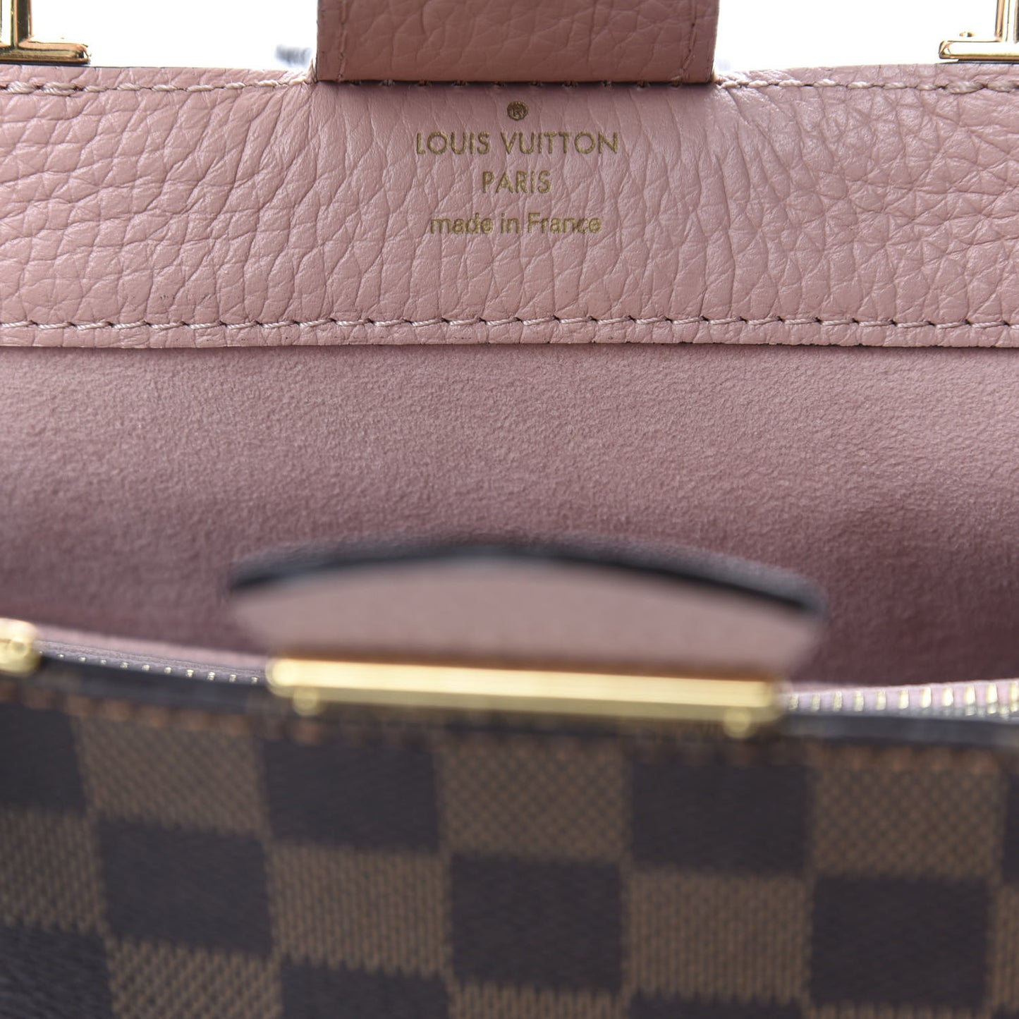 Damier Ebene Cuir Taurillon Brittany Magnolia