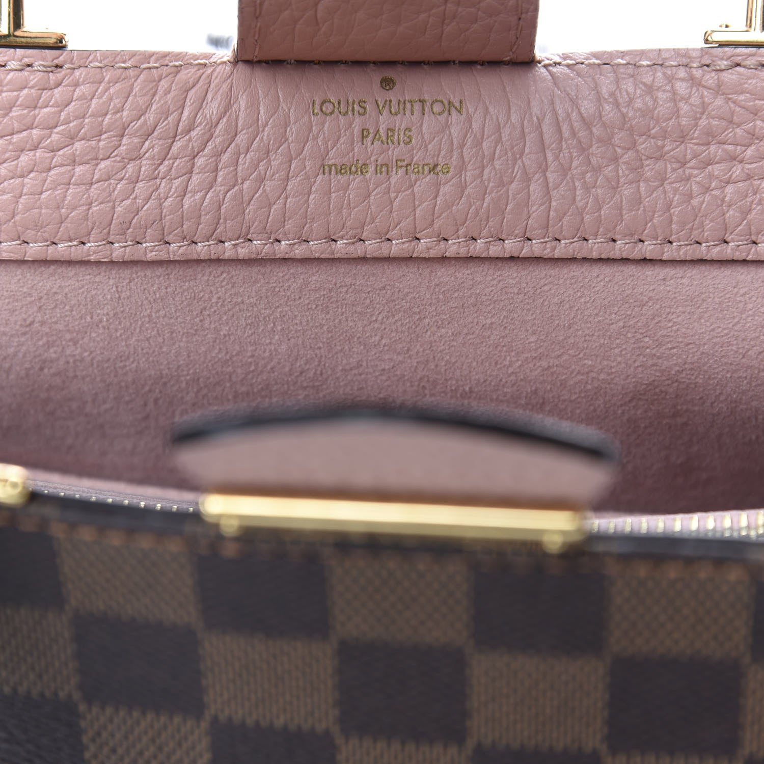 Louis Vuitton Damier Ebene Cuir Taurillon Brittany Magnolia 9 of 10