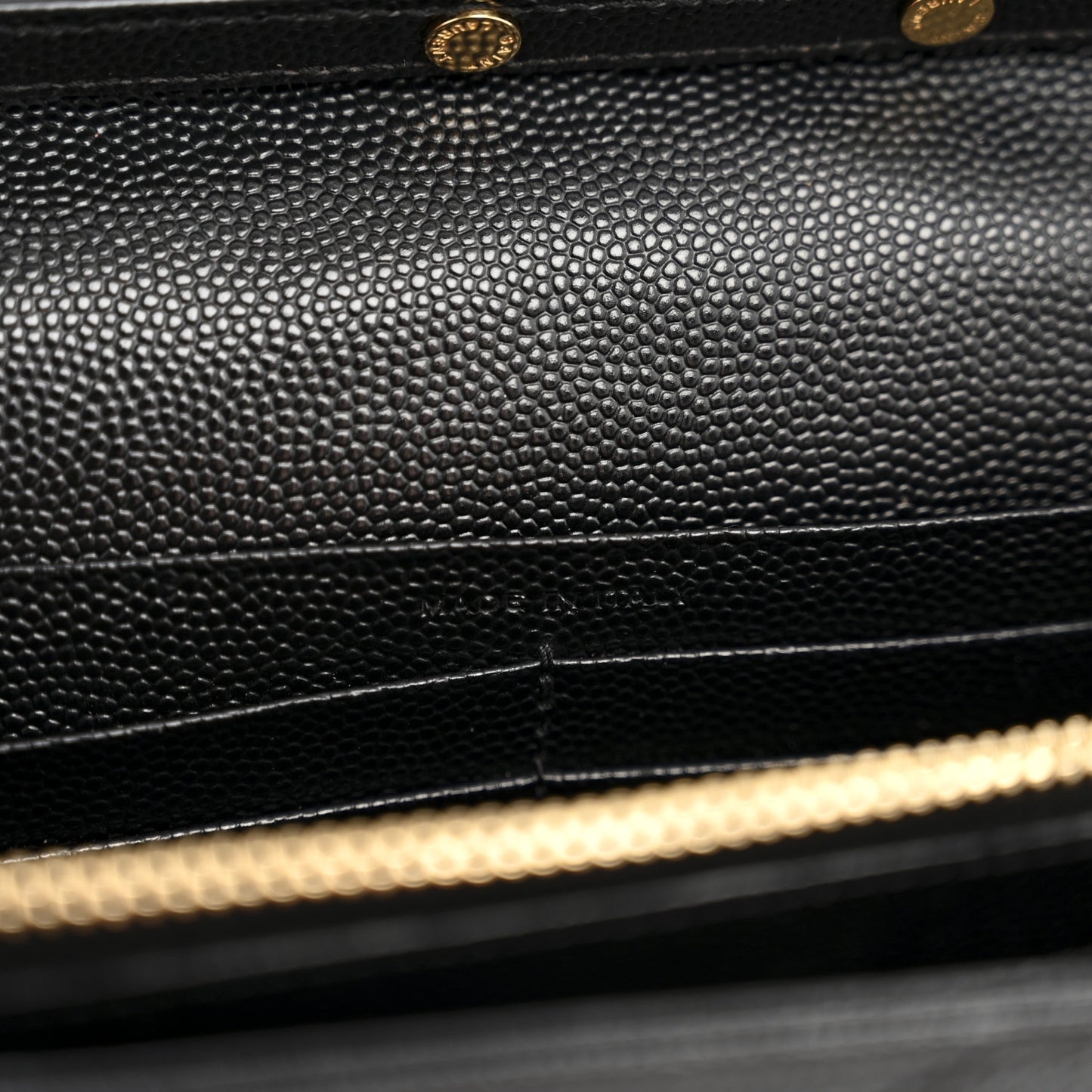 Grain De Poudre Matelasse Chevron Monogram Chain Wallet Black