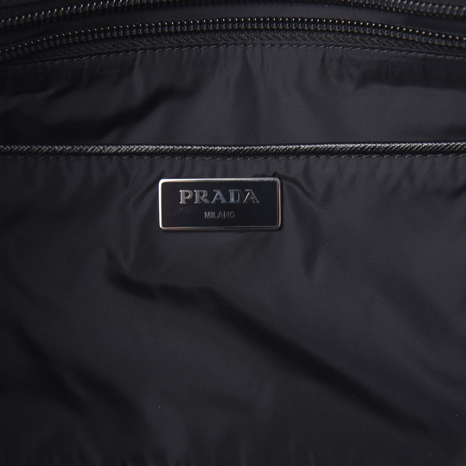 Prada Tessuto Nylon Stampato Camouflage Tote Blue 7 of 9