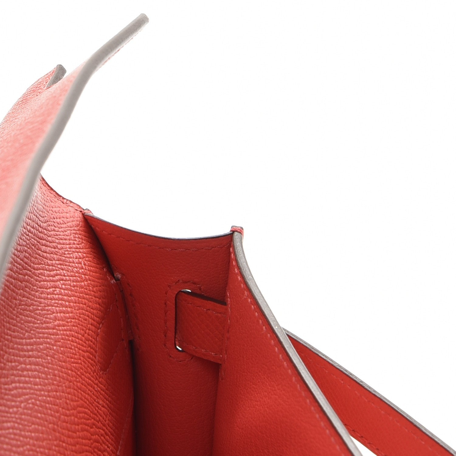 Hermes Epsom Kelly Cut Clutch Pochette Rose Jaipur 10 of 30