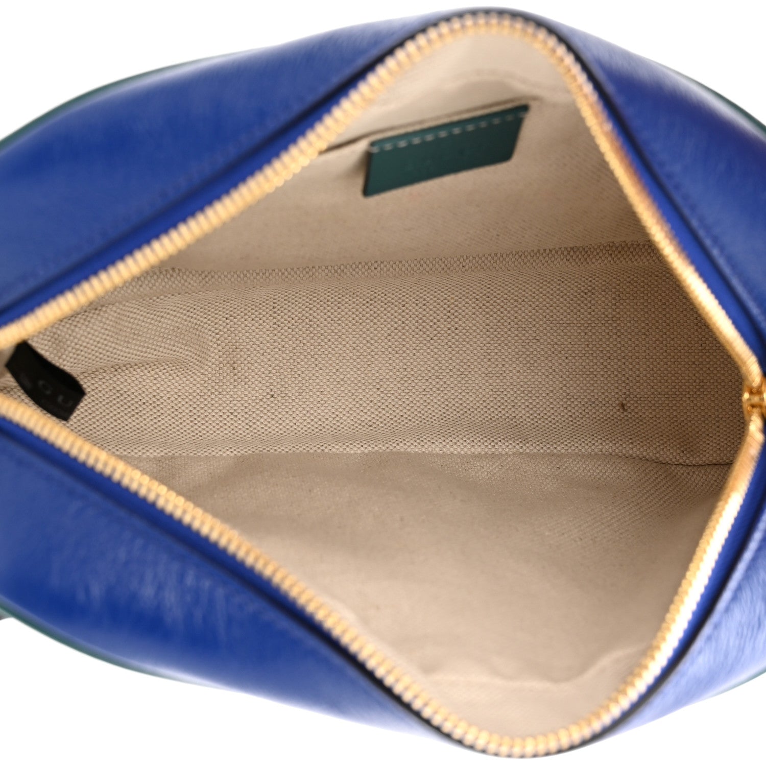 Gucci Azalea Calfskin Enamel Matelasse Diagonal Small Torchon GG Marmont Chain Shoulder Bag Imperial Blue Pavone 5 of 11