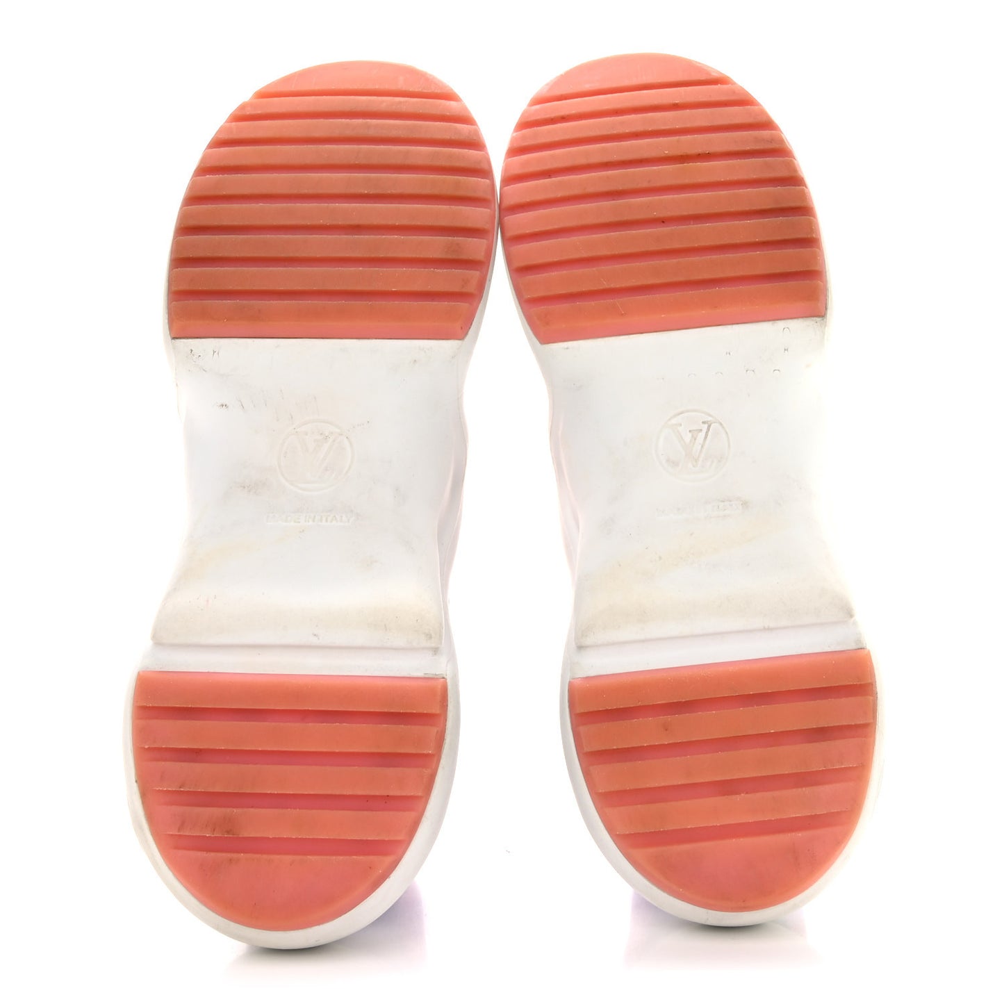 Calfskin Technical Nylon LV Archlight Sneakers 37.5 White Pink Blue