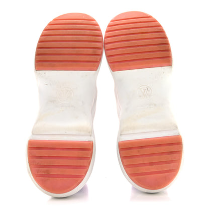 Louis Vuitton Calfskin Technical Nylon LV Archlight Sneakers 37.5 White Pink Blue 3 of 8