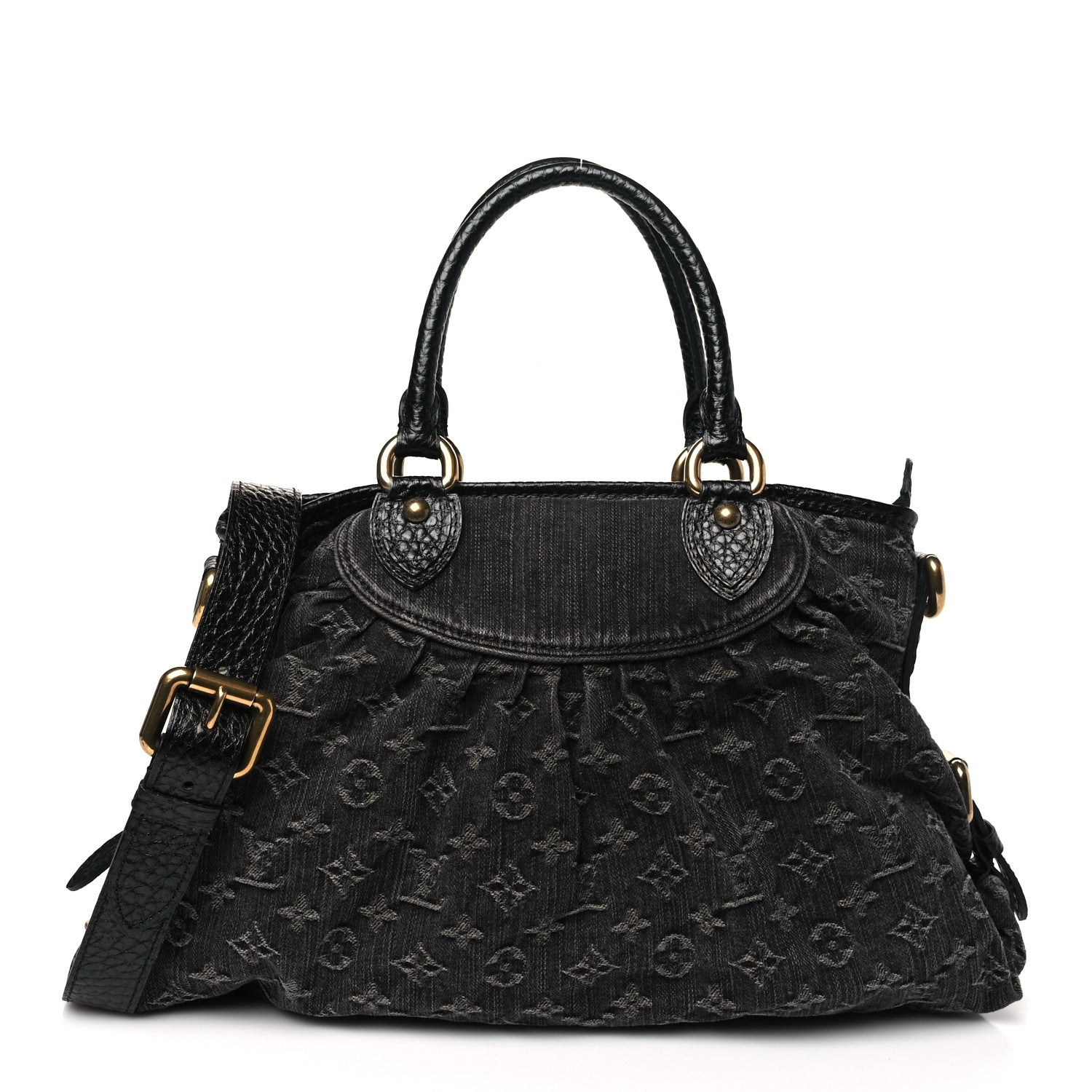 Louis Vuitton Denim Neo Cabby MM Black 1 of 9