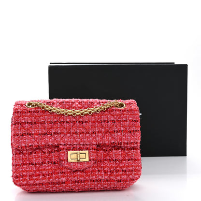 Chanel Tweed Quilted Mini 2.55 Reissue Flap Red Ecru Black 11 of 11