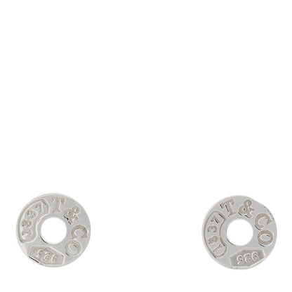 Tiffany Sterling Silver 1837 Circle Earrings 1 of 4