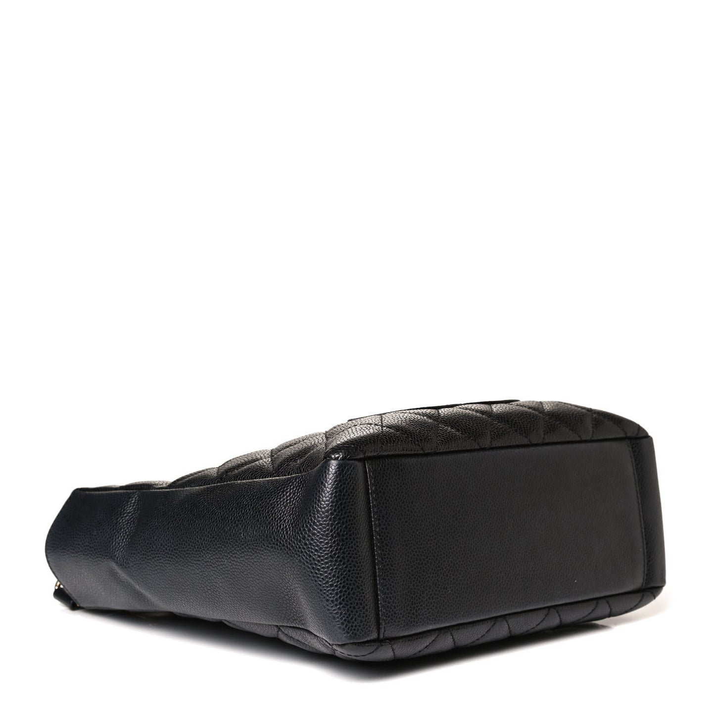 Caviar Quilted Petit Shopping Tote PST Black