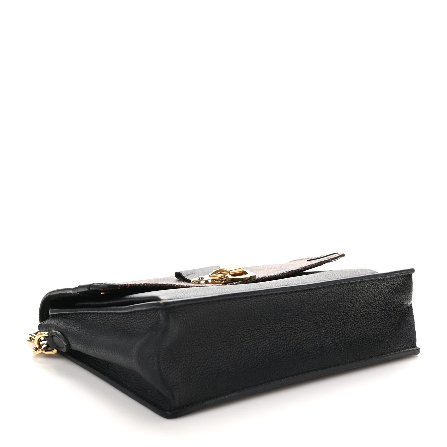 Louis Vuitton Damier Ebene Vavin Chain Wallet Black 4 of 10