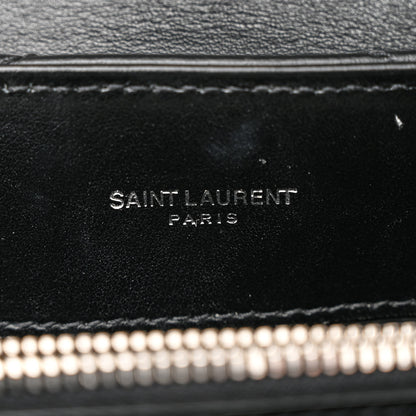 Saint Laurent Calfskin Y Quilted Monogram Medium Loulou Chain Satchel Black 6 of 17