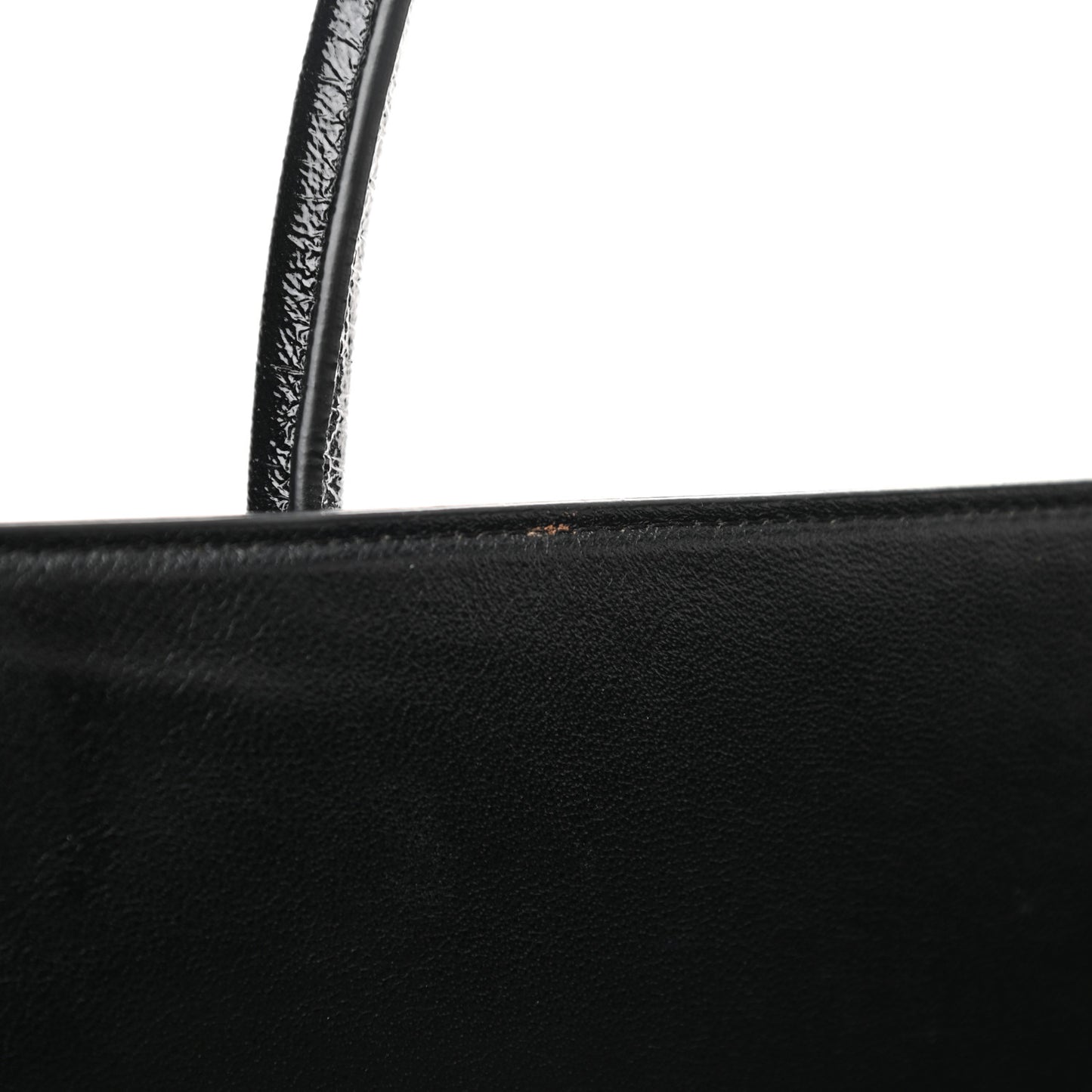 Shiny Goatskin Medium Phantom Luggage Black