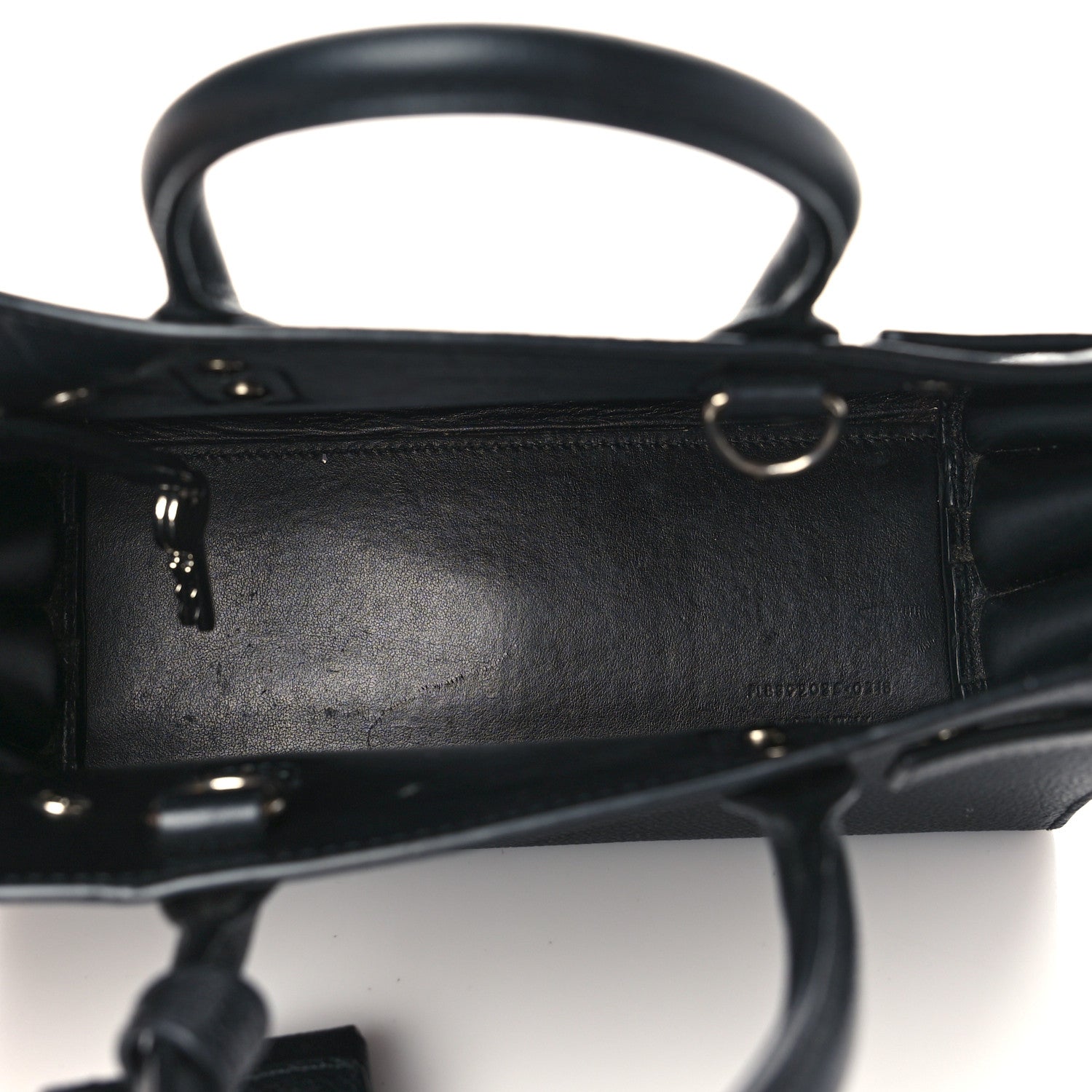 Saint Laurent Grained Calfskin Nano Sac De Jour Black 5 of 7