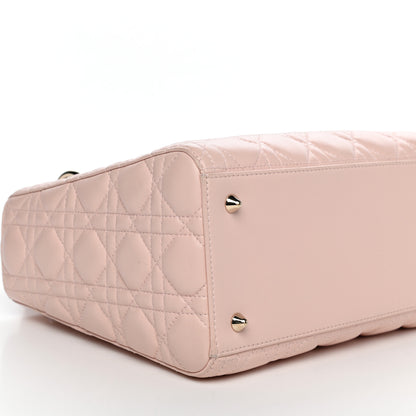 Christian Dior Lambskin Cannage Medium Lady Dior Light Pink 8 of 10