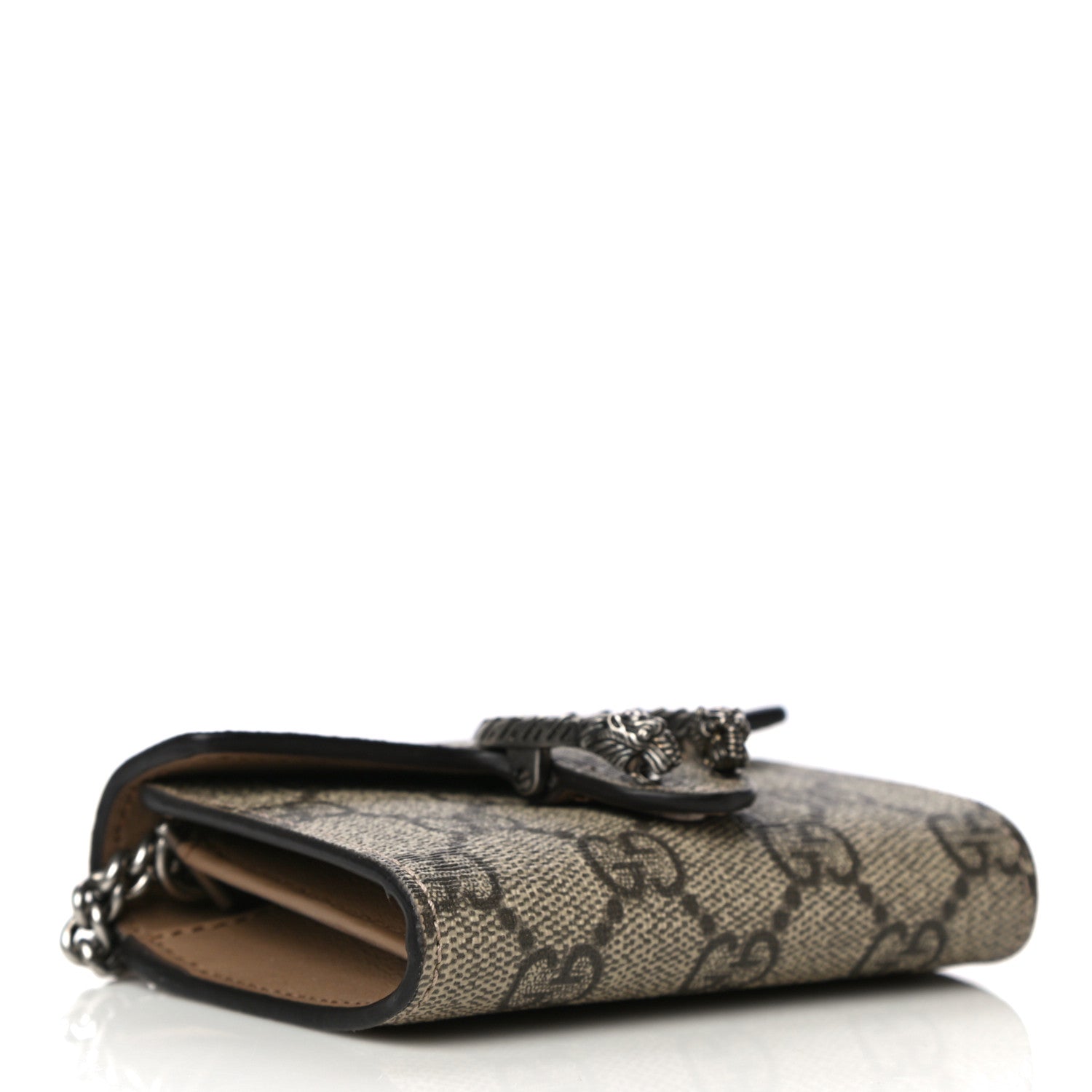 Gucci GG Supreme Monogram Dionysus Coin Purse Taupe 4 of 10
