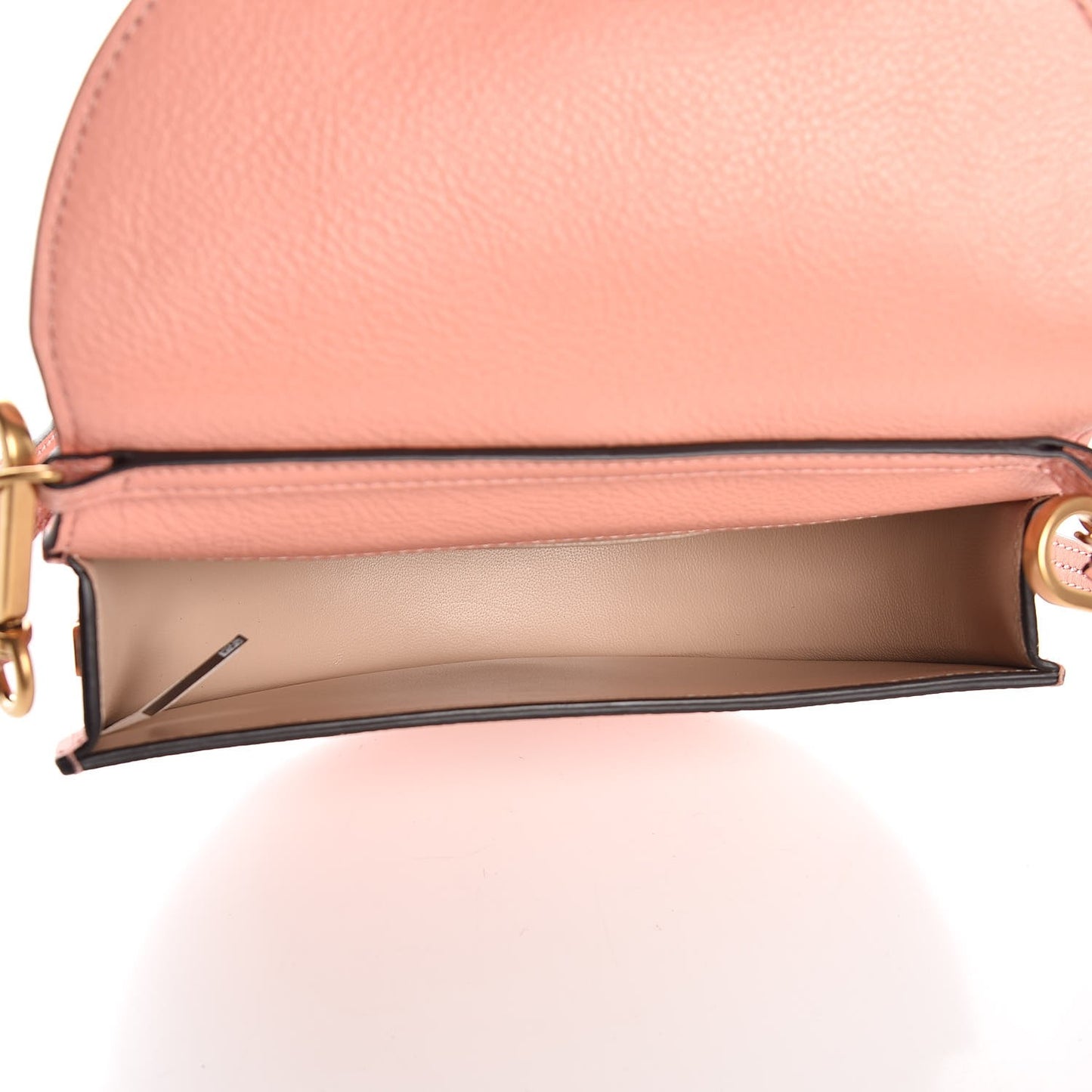 Calfskin Small Nile Bracelet Minaudiere Bag Washed Pink