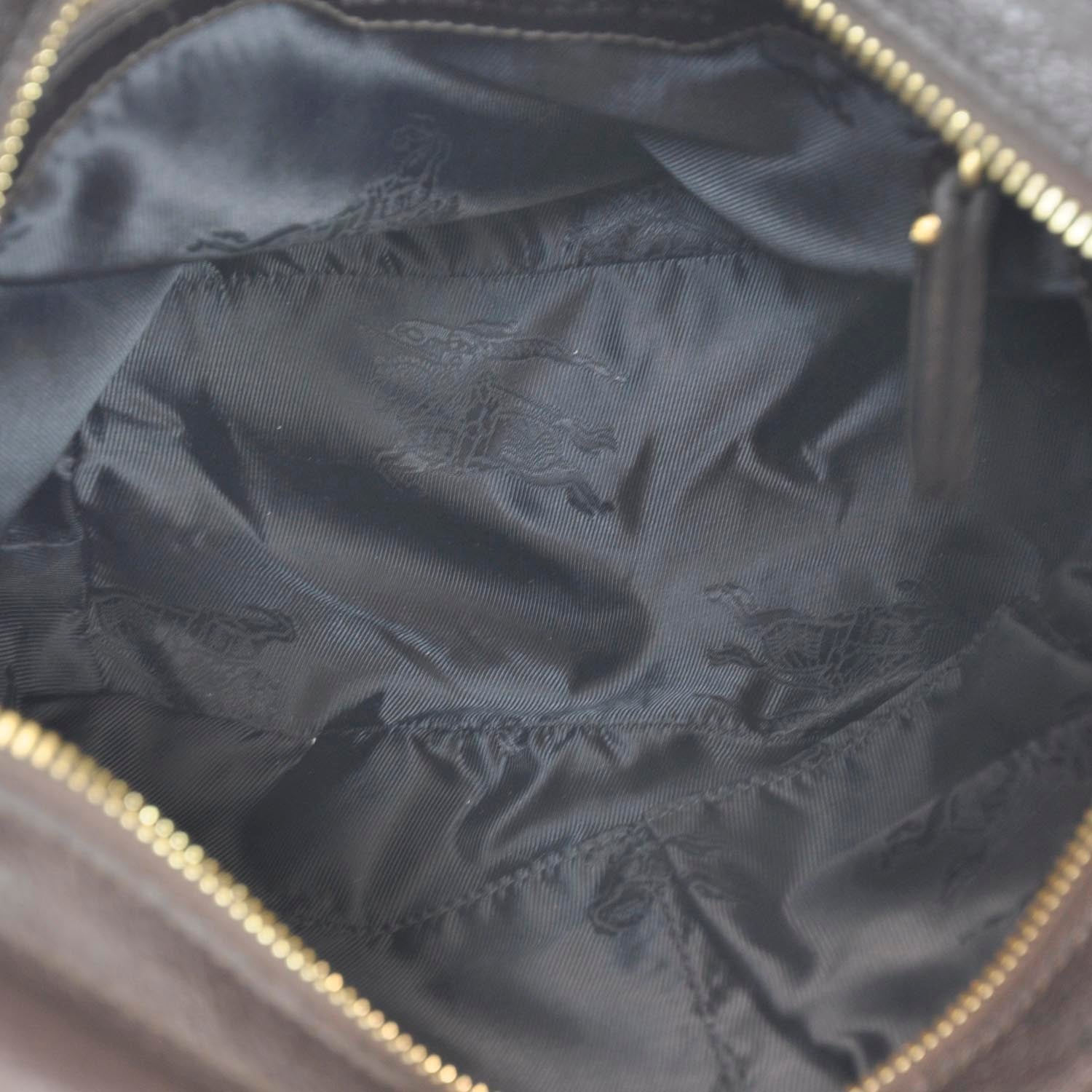 Burberry Leather Metal Stitch Lowry Brown 7 of 11