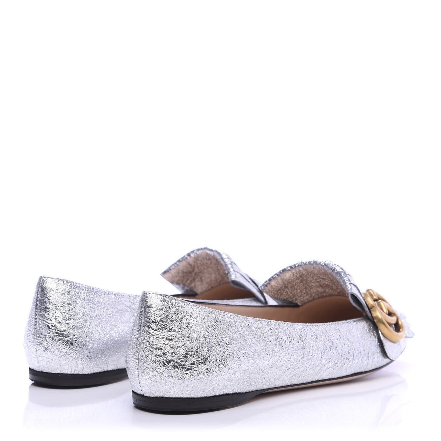 Galassia GG Marmont Fringe Flats 35 Argento