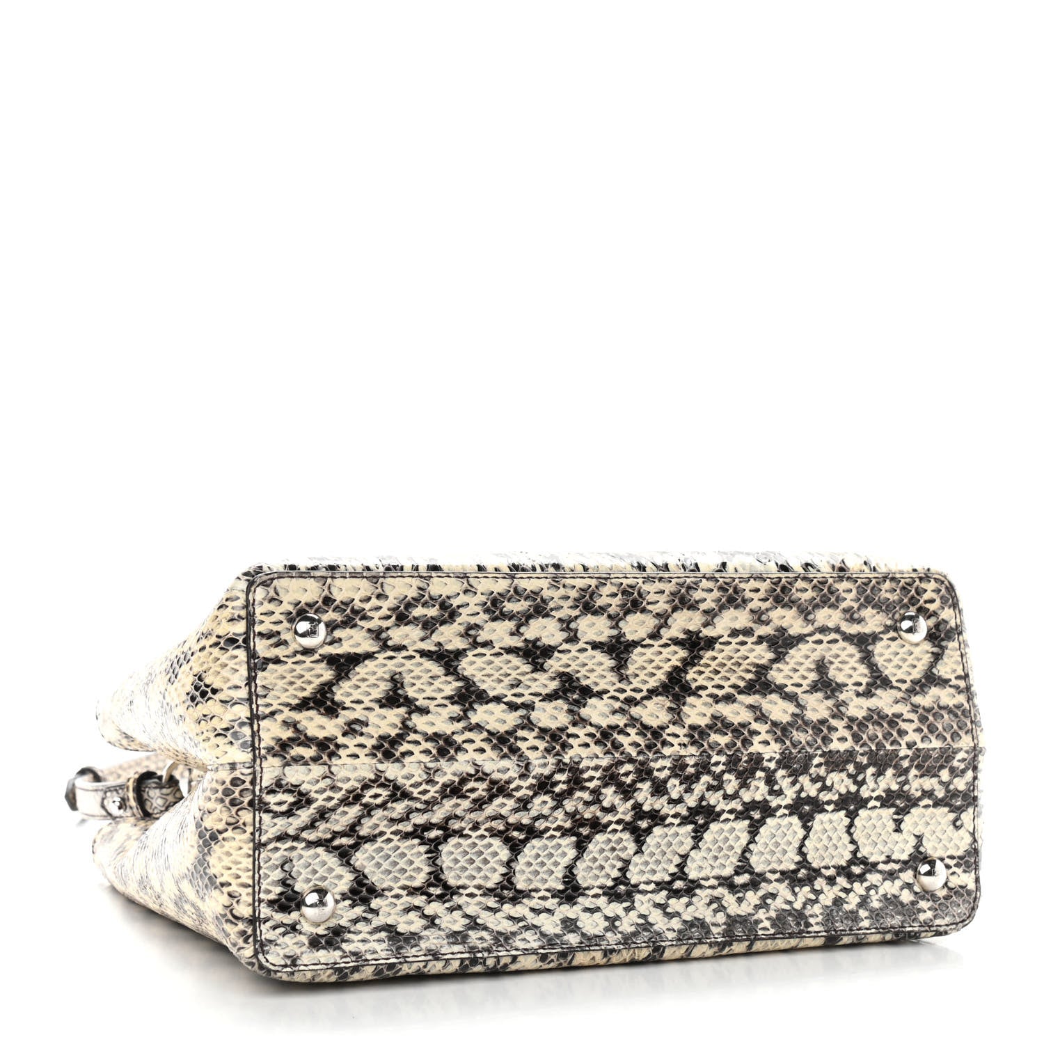Fendi Elaphe Flowerland Regular 2Jours Tote Natural 4 of 9