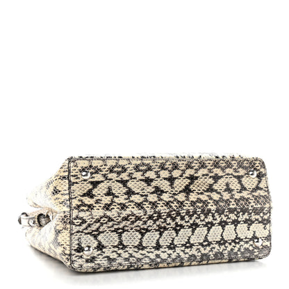 Fendi Elaphe Flowerland Regular 2Jours Tote Natural 4 of 9