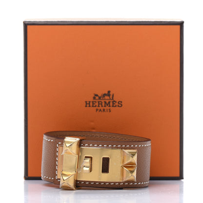 Hermes Madame Calfskin Collier de Chien 24 Bracelet T2 Gold 7 of 7