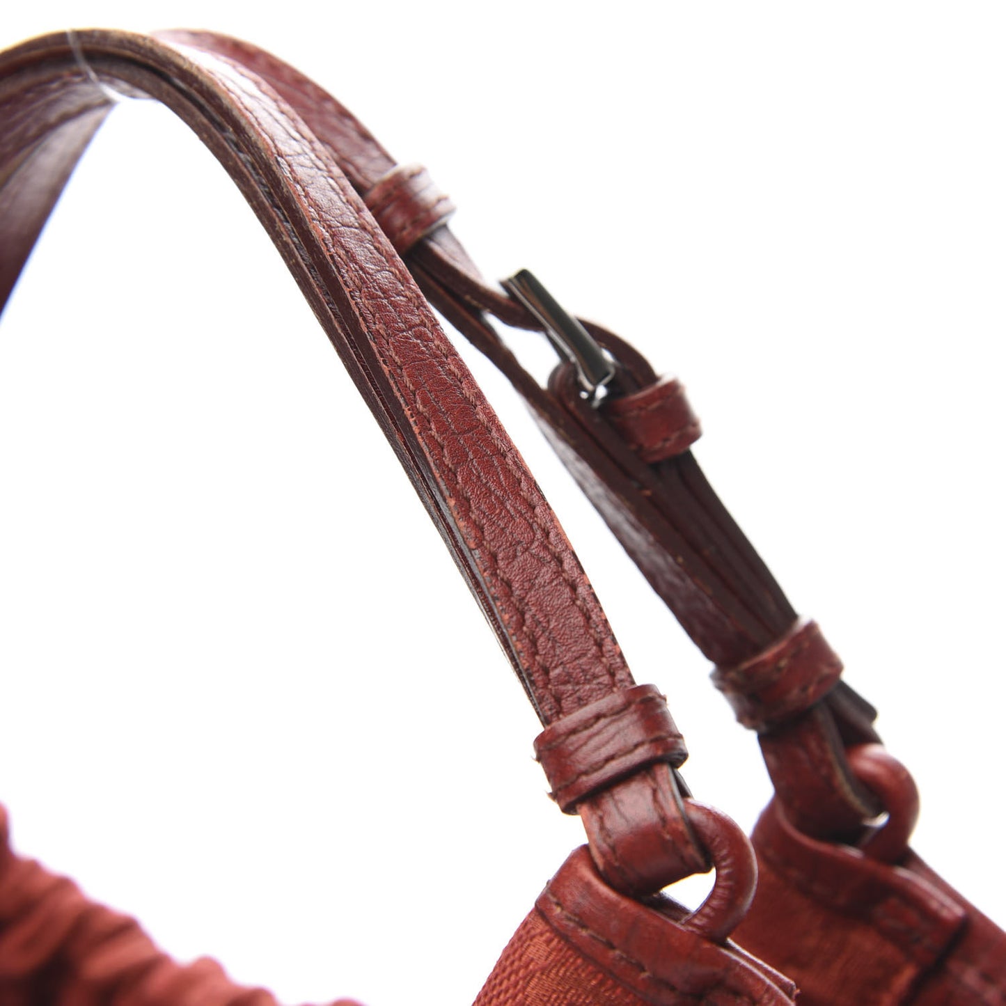 Monogram Hobo Red