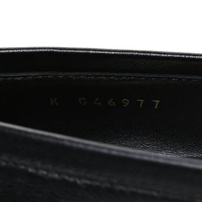 Chanel Lambskin CC Mocassin Loafers 38 Black 10 of 11