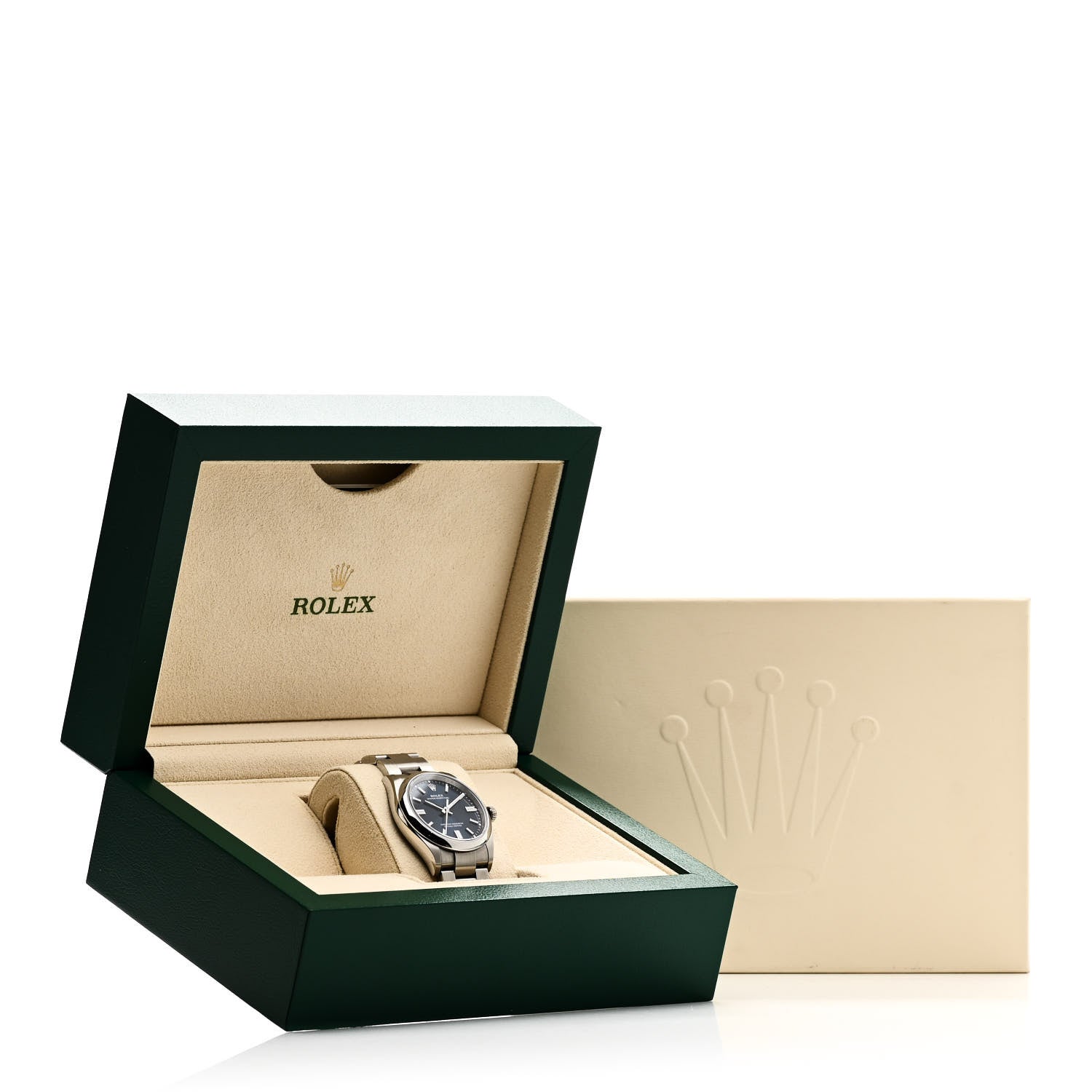 Rolex Stainless Steel 36mm Oyster Perpetual Watch Bright Blue 126000 5 of 5