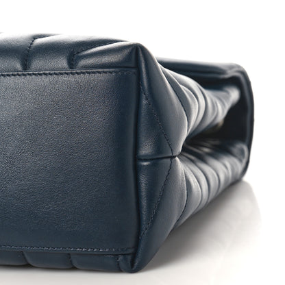 Saint Laurent Calfskin Y Quilted Monogram Medium Loulou Chain Satchel Medium Blue 8 of 8