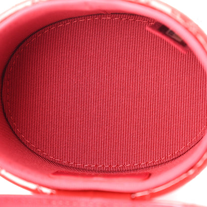 Chanel Patent Quilted Small Round Vanity With Chain Red 5 of 10