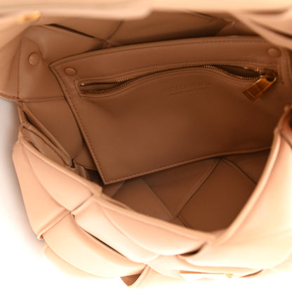 Bottega Veneta Nappa Intreccio Padded Top Handle Shoulder Bag Almond 4 of 17