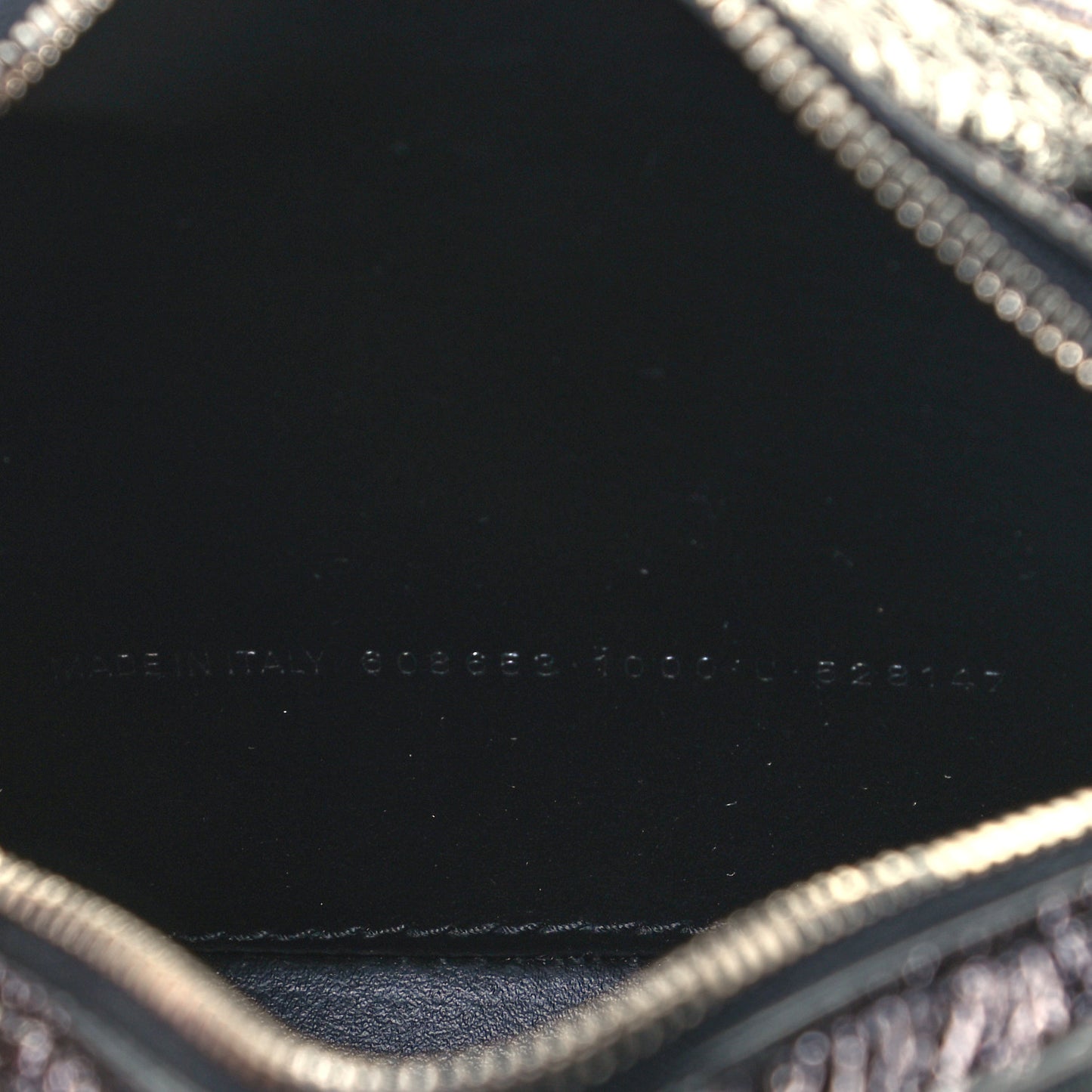 Metallic Textured Calfskin XS Everyday Camera Bag with Handle Black