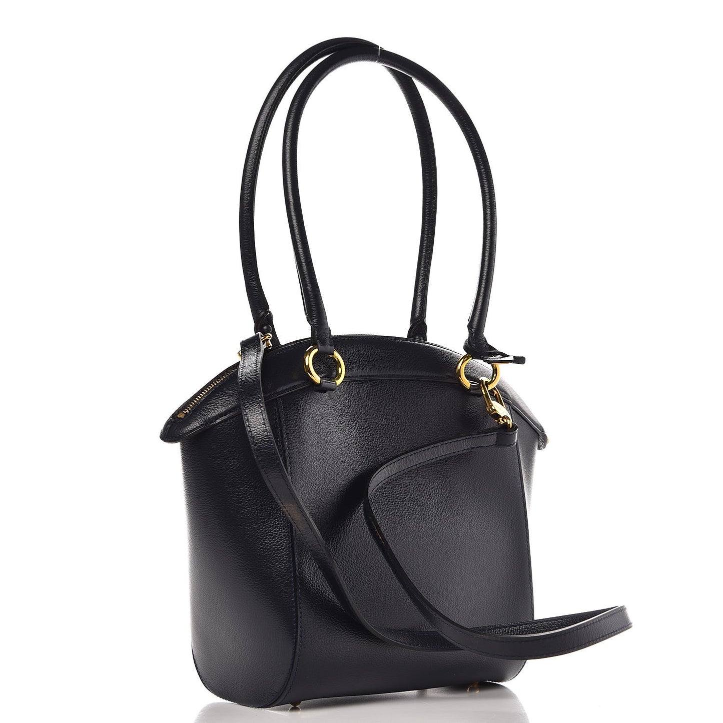 Grained Calfskin Charme Tote Jumping Marine