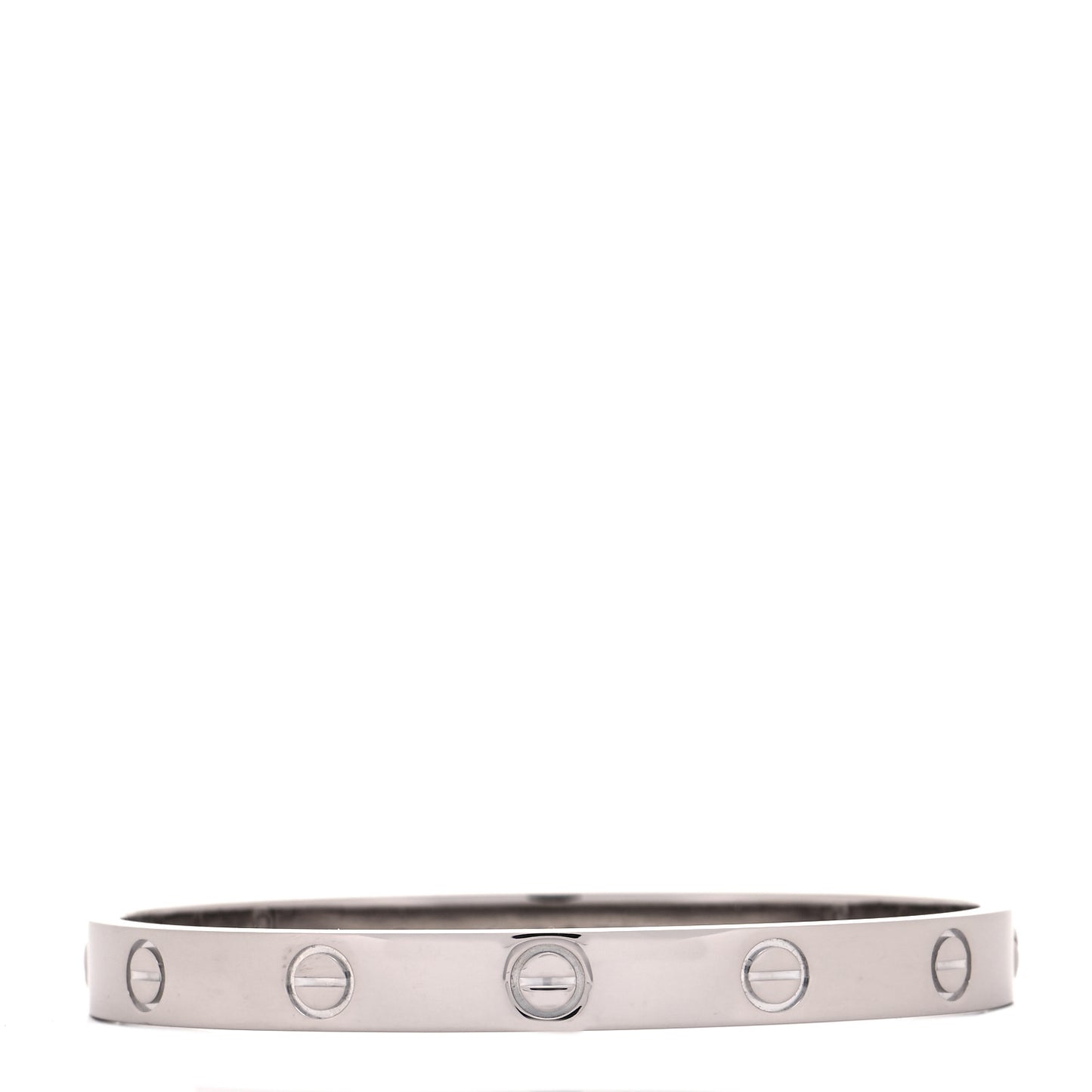 18K White Gold LOVE Bracelet 16