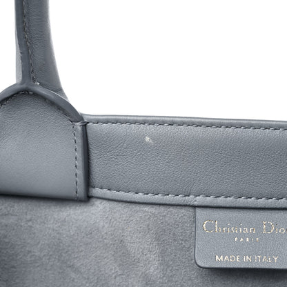 Christian Dior Calfskin Embossed Medium Book Tote Grey 12 of 17