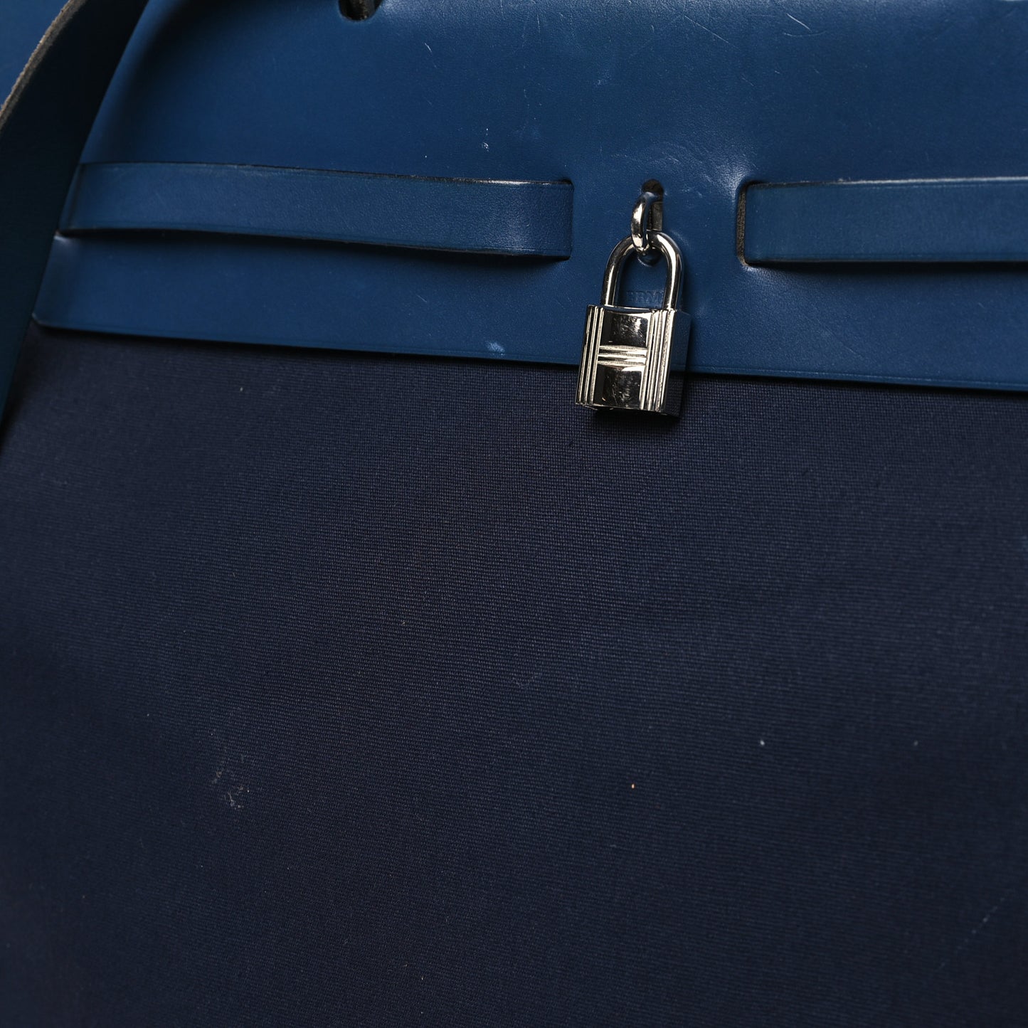 Toile Vache Calfskin Herbag 39 MM Navy