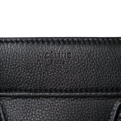 Celine Grained Calfskin Medium Phantom Luggage Black 6 of 16