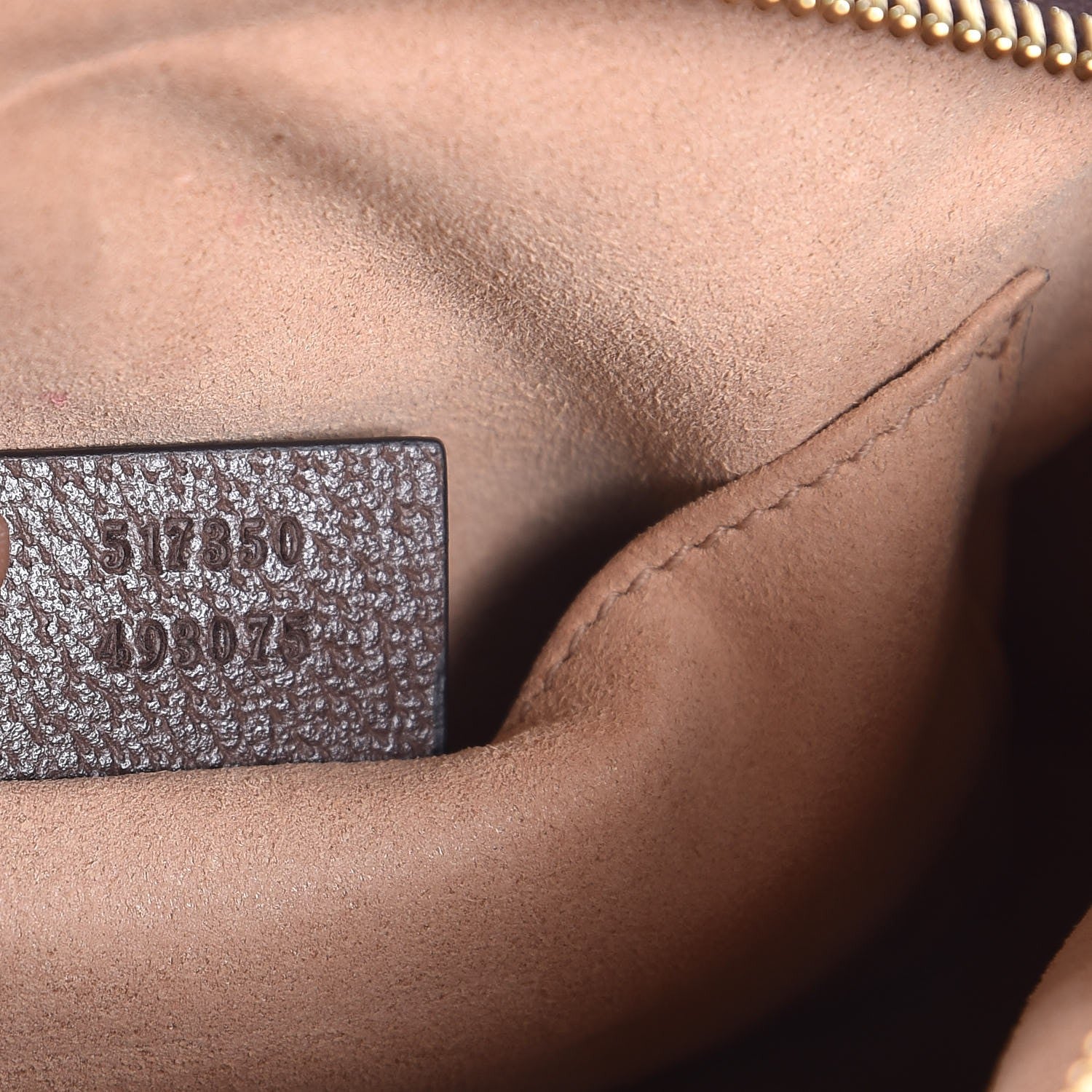 Gucci GG Supreme Monogram Web Mini Ophidia Shoulder Bag Brown 7 of 12
