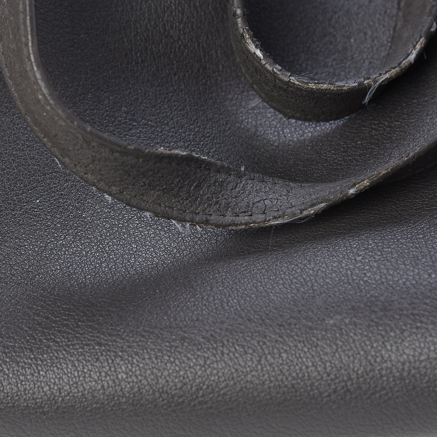 Calfskin Large Shopping Tote Dark Grey