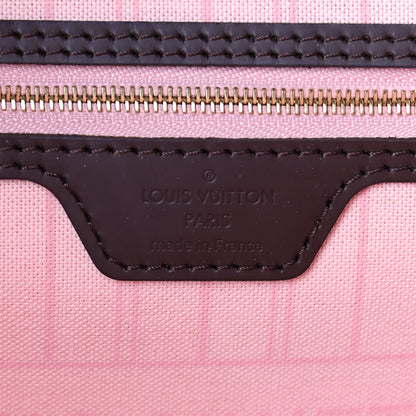 Louis Vuitton Damier Ebene Neo Neverfull MM Rose Ballerine 7 of 8