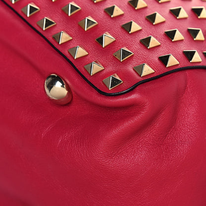 Valentino Garavani Vitello Medium Rockstud All Over Tote Cyclamin 10 of 14