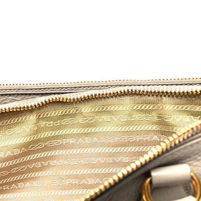 Prada Vitello Daino Large Double Zip Tote Pomice 14 of 16