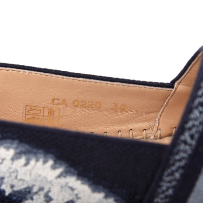 Christian Dior Canvas Tie and Dior Embroidered Granville 15mm Espadrilles 38 Denim 10 of 10