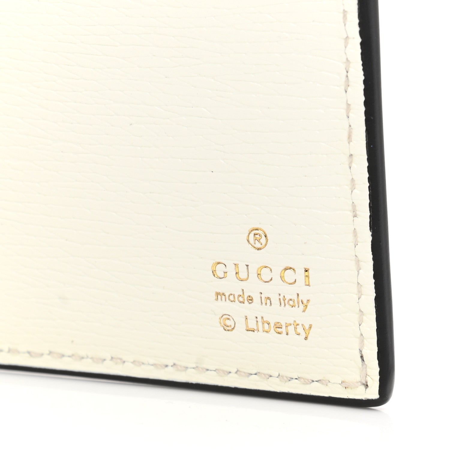 Gucci X LIBERTY OF LONDON Calfskin Floral Fawn Print Bi-Fold Wallet Multicolor Purple Ivory 6 of 8