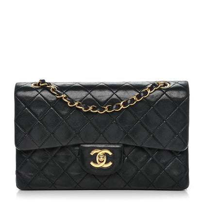 Chanel Lambskin Quilted Small Double Flap Black 1 of 8